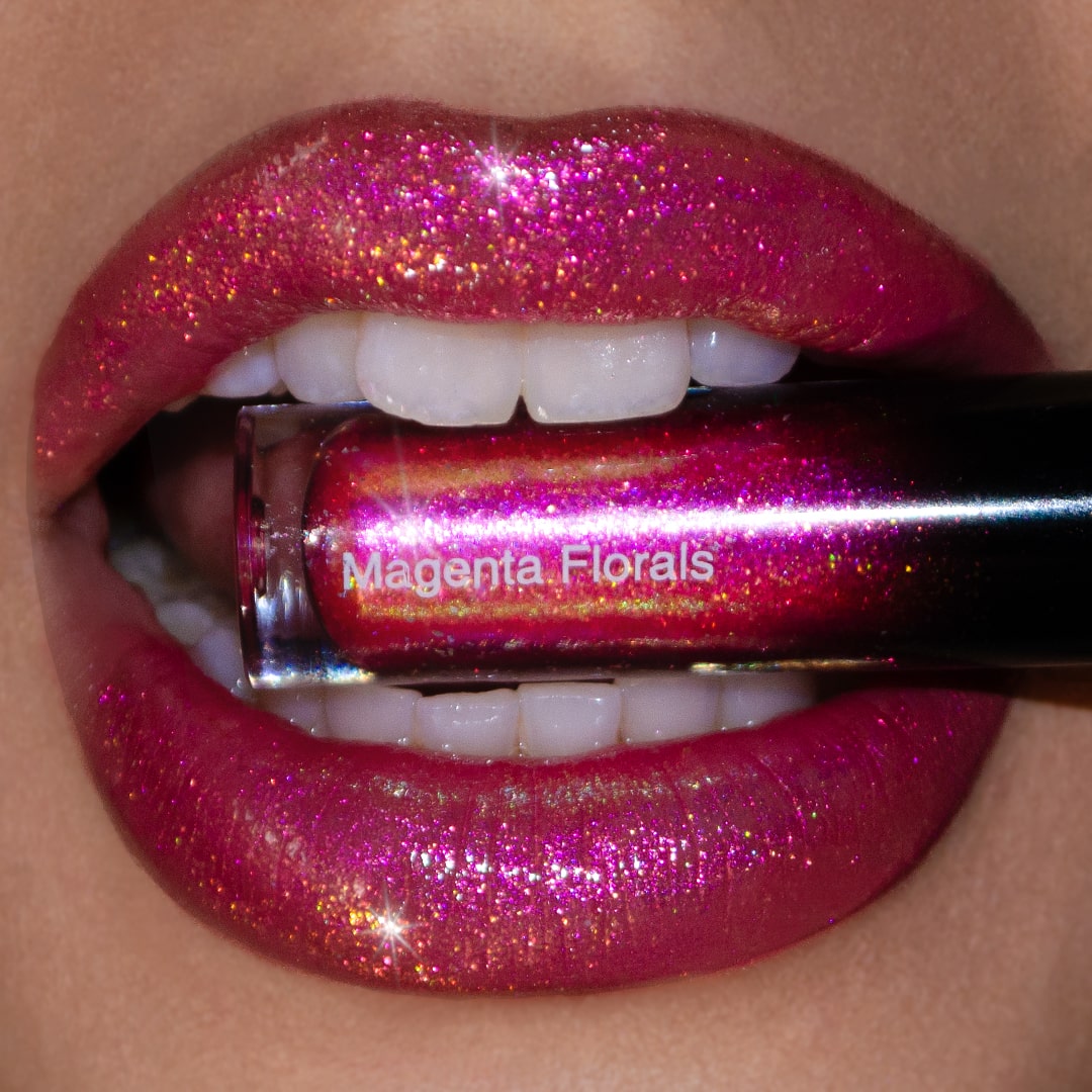 Lipgloss - Magenta Florals