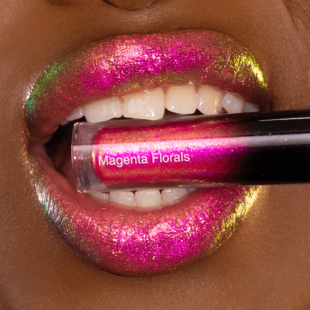 Lipgloss - Magenta Florals